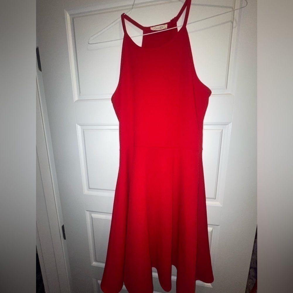 OLIVIA Rae Red Dress Small - Picture 3 of 5